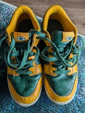 Green & Gold Athletic Sneakers - Green Bay Packers